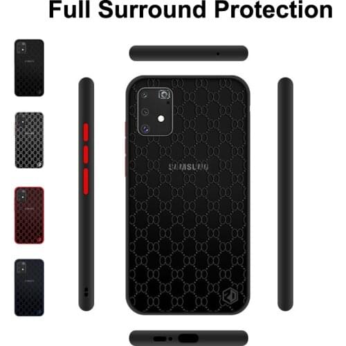 Case For Samsung A11 A31 M11 M31 M80S A91 S10 Lite A81 Note10 Lite M60S Hive Texture Matte Shockproof Funda Armor Phone Shell