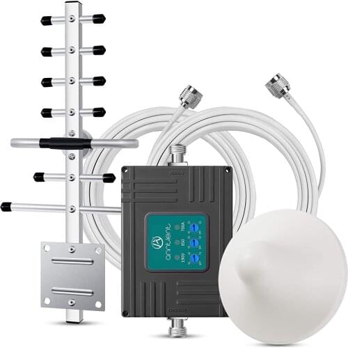 Band 5/2/12/17 Cell Phone Booster Boosts Voice 4G LTE Data for Home Office -850/1900/700MHz Cellular Signal Booster Repeater Kit