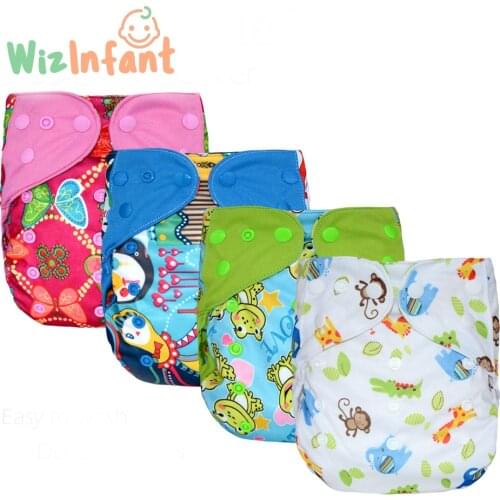 HappyFlute OS Cloth Diaper CoverForBaby,With Or Without Bamboo Insert,S M and L Adjustable,Fits 5-15kg Baby