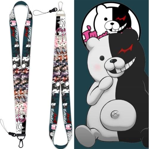Japanese Anime Danganronpa Lanyard Keychain Peripheral Pendant Detachable Cassette Rope Hand Rope Wristband