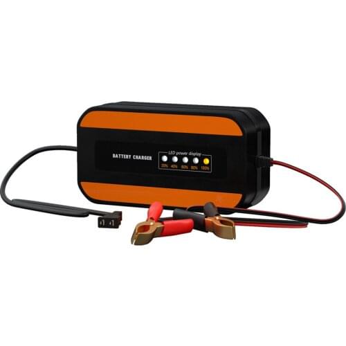 Digital Display Pulse Car Battery Charger Portable Lead-acid Battery Charger Support AC100-240V for Car Motorcycle Repair Parts