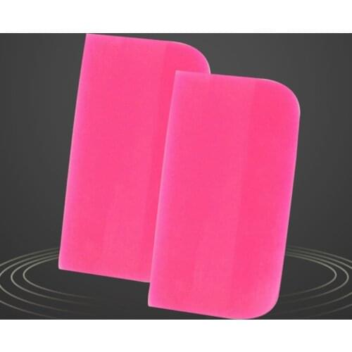 10*55cm Pink Scraper Soft Rubber Squeegee Tint Tools Glass Water Wiper Car Styling Sticker Accessories Window Film Card