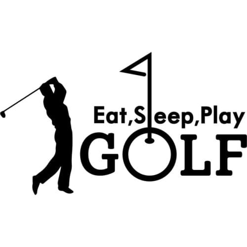 14.1CM*8.1CM Summer Golfing Sports Vinyl Car Sticker S9-0041