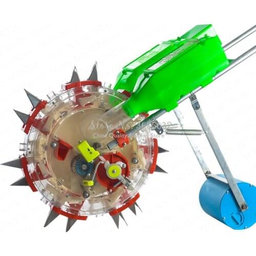 2in1 Hand Push Type Seeder Sowing & Fertilizing for Corn Soybeans Cotton Peanuts vegetables Seed Plant Tool 4/6 nozzle