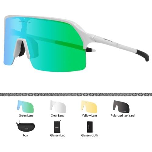 2021 Men Women Road Cycling Glasses Bike Mountain Goggle Bicycle Polarized 4 Lens Sunglasses Outdoor MTB Sport Fishing Eyewear