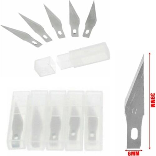 5-100 Pcs Surgical Scalpel Repair Phone Paper Cut Multifunction Knife Blade Replacement