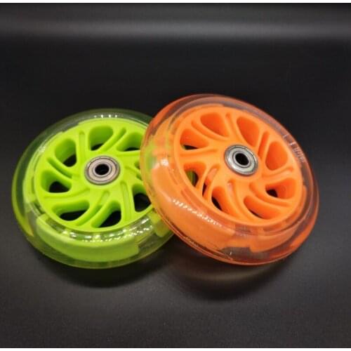Free shipping scooter wheel flashing lighting 118*28 mm bearing abec-7