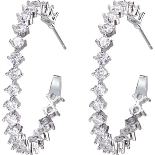 Bettyue Shiny Open Earring With Tiny Cubic Zircon Dazzling Decoration For Female Exquisite Jewelry In Banquet Charming Gift