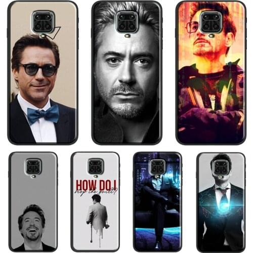 Robert Downey Jr Funda For Xiaomi Redmi Note 10 Pro Note 9 Pro Note 8 Pro 7 K40 8T 9S 9A 9C 9T Case Cover