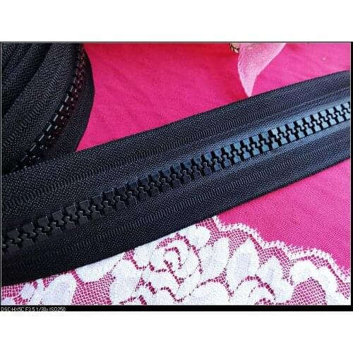 8# resin zipper black for DIY Clothing bags 10metre/lot Wholesale free shipping for Yacht Sailboat garment not include zipper