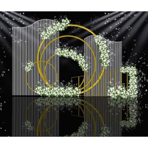 Wedding circle backdrop arch birthday decor metal arch mariage backdrop party event supply flower arch stand balloon arch stand