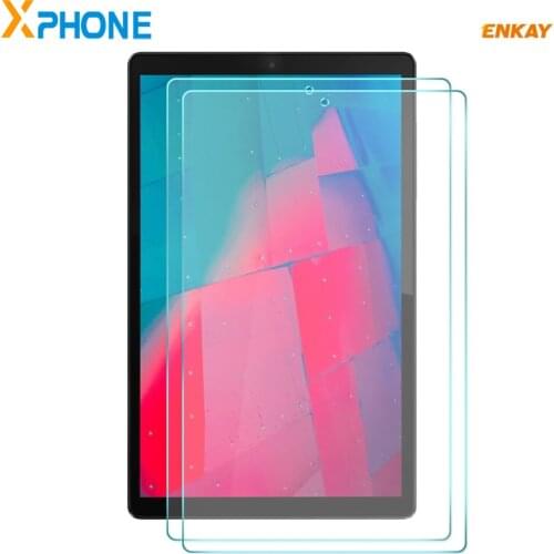 ENKAY 2 PCS for Lenovo Tab M10 HD Hat-Prince 0.33mm 9H Surface Hardness 2.5D Explosion-proof Tempered Glass Protector