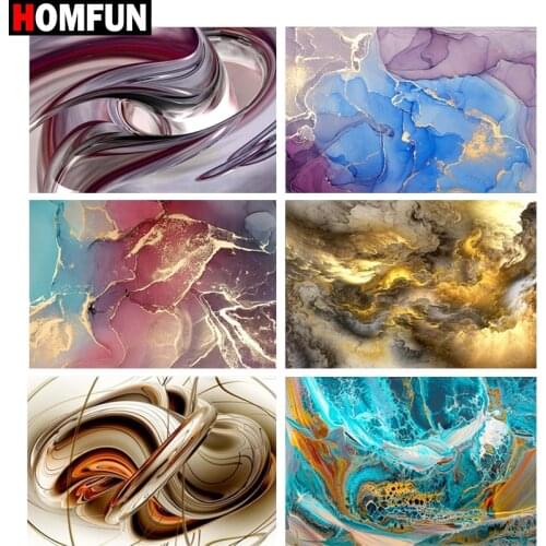 HOMFUN Full Square/Round Drill 5D DIY Diamond Painting "Sea wave landscape illustrat" Embroidery Cross Stitch 5D Home Decor Gift