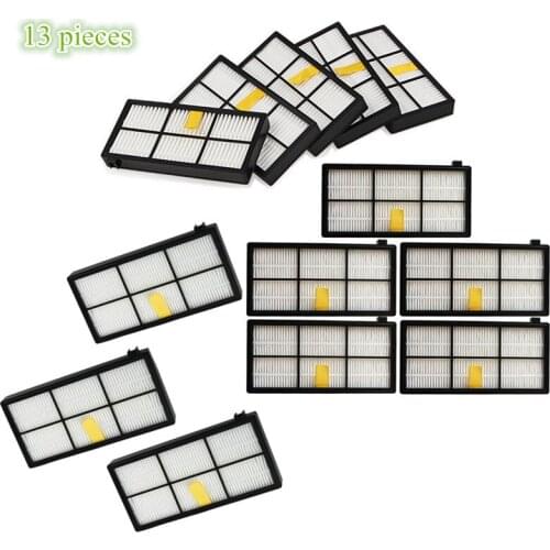 13 pieces/lot Robot HEPA Filter kit for iRobot Roomba 800 900 Series 870 880 980 Vacuum Cleaner Filters Accessories Parts