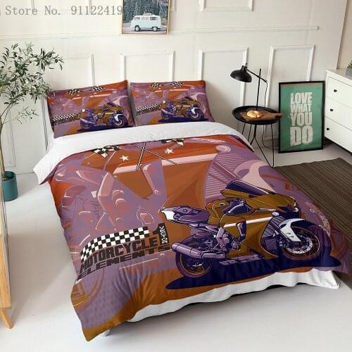 Speeder Trike Bedding Set 3D Print Duvet Cover High Quality Motorcycle Printing Comforter Cover Queen King Quilt Cover For Adult