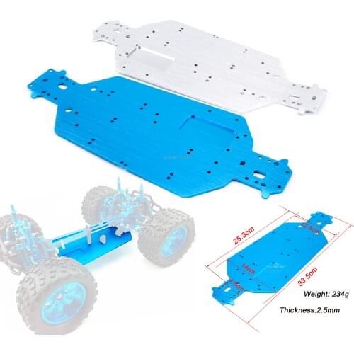 Metal Aluminum HSP 04001 Chassis Upgrade Parts For 1/10 RC Buggy XSTR Monster Car Truck BRONTOSAURUS 94111 Redcat Volcano EPX