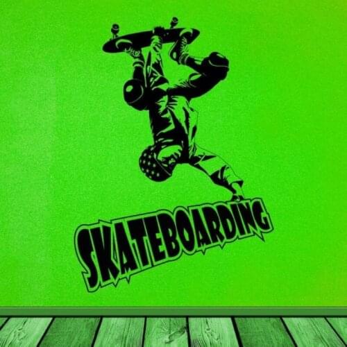 Skateboard Sticker Car Decal Extreme Sports Posters Home Decoration Vinyl Wall Decals Decor Mural Car Skateboard Wall Decal
