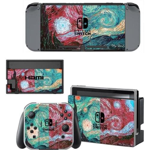 The Starry Night Nintendo Switch Skin Sticker NintendoSwitch stickers skins for Nintend Switch Console and Joy-Con Controller