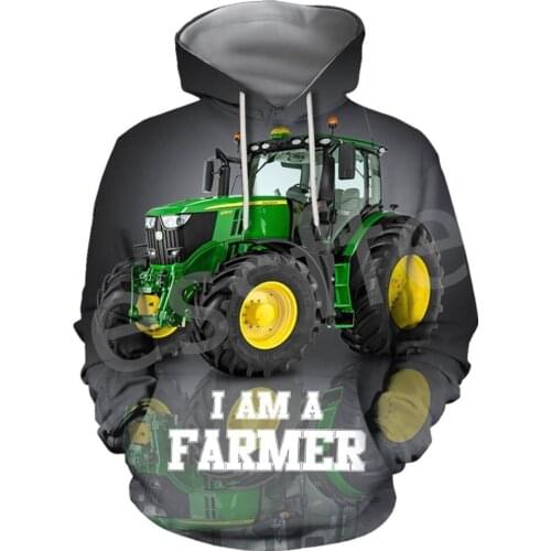 Tessffel Newest Worker Farmer Tractor Instrument Camo Pullover 3DPrint Streetwear Tracksuit Autumn Casual Hoodies Men/Women B-24