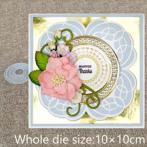 New Design Craft Metal die cuts Cutting Die 7pcs circle shape decoration scrapbooking Album Paper Card Craft Embossing die cuts