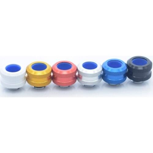 OD 14mm Anti-Off Hard Tubing Extender Fittings G1/4 Thread Rigid Fitting For Hard Pipe Computer Water Cooling Adapter