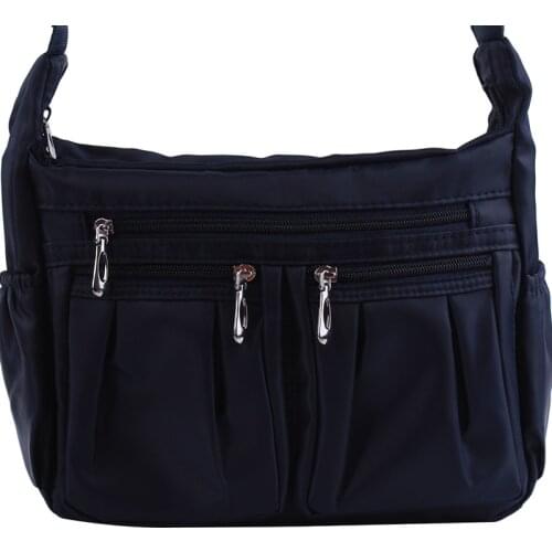 Womens Handbags Tablets Bags Fashion Solid Color Zipper waterproof Nylon Shoulder Bag Crossbody Bag bolsa feminina Ladies