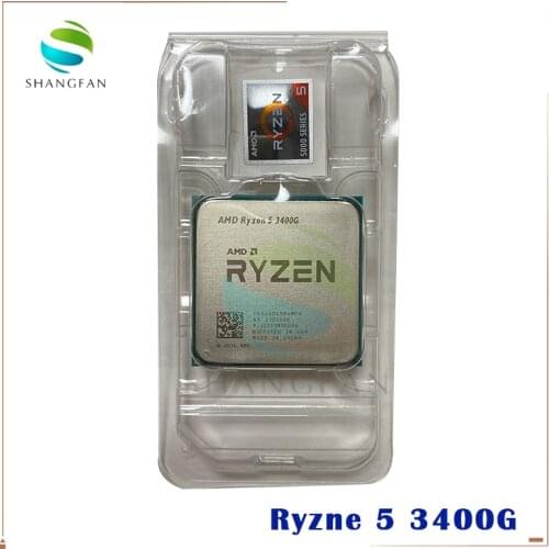 NEW AMD Ryzen 5 3400G R5 3400G 3.7 GHz Quad-Core Eight-Thread 65W CPU Processor YD3400C5M4MFH Socket AM4 Without Fan