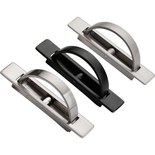 Tatami Handle,Hardware Concealed Handle,Built-in Concealed Drawer Handle,Hole Distance 85mm,Zinc Alloy,Slotted 70 * 15mm