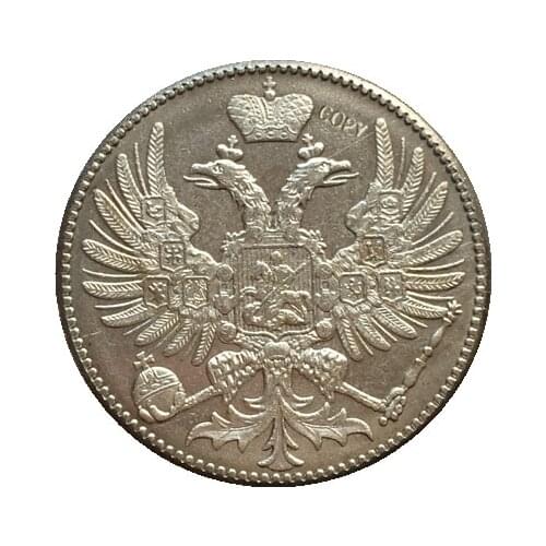Russian nickel coins 2 kopecks1863 copy 28.5 mm