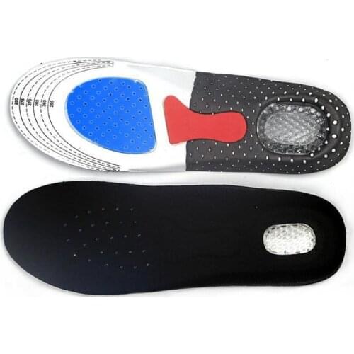 Sports Insoles Flat Foot Arch Support Deodorant Breathable Insoles Shock Absorbent Foot Pad Heel Gel Cushion Shoe Pads Inserts