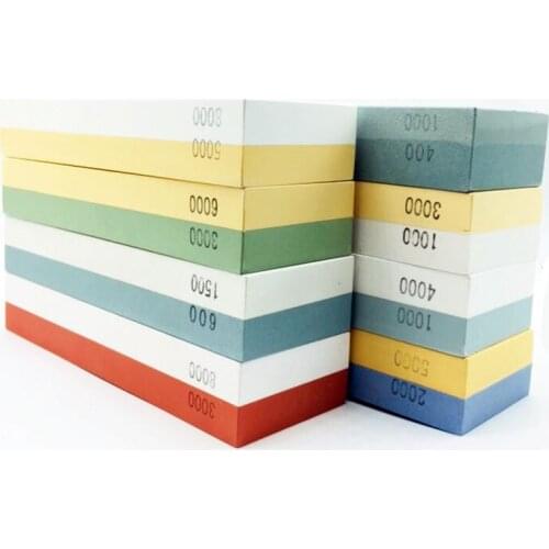 Kitchen knife sharpener whetstone Grinder water Grinder stone 7*2*1 inches Hone stone 400-8000