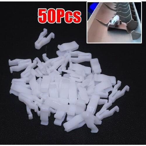 JEAZEA 50x a15111300ux0175 Universal New White Plastic Car Auto Fastener Instrument Console Panel Dashboard Rivet Retainer Clip