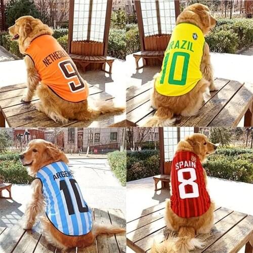 Dog Vest Summer T Shirt Puppy Large Dog Cute Basketball Jerseys Clothing Labrador Apparel Costumes Pets Clothes for Small Dogs