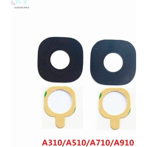10pcs/lot Back Camera Lens with sticker for samsung galaxy A310 A510 A710 A9000 A910 / A3 A5 A7 2016