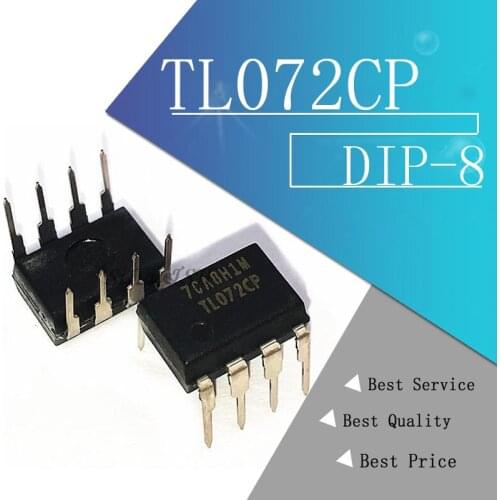 10PCS TL072CP DIP8 TL072 DIP TL072CN DIP-8 new and original IC