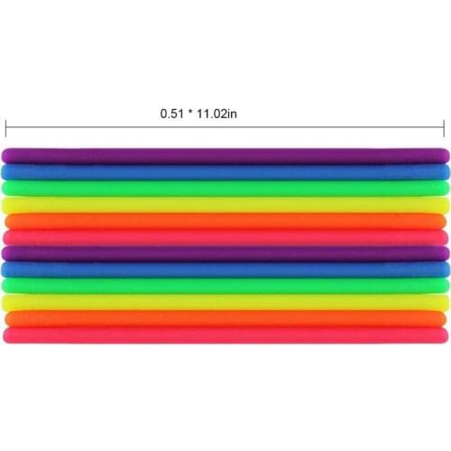 New 12Pcs TPR Elastic Noodles Stress Reliever Toy Vent Noodles Antistress Hand Adult Toys Children Squeeze Sensory Toys Gift