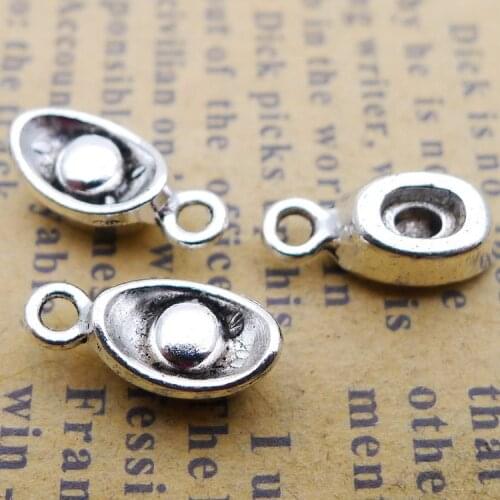 30 PCS/Lot 6mm*12mm Antique Silver Color Chinese money Charm Handcraft For DIY Jewelry Making