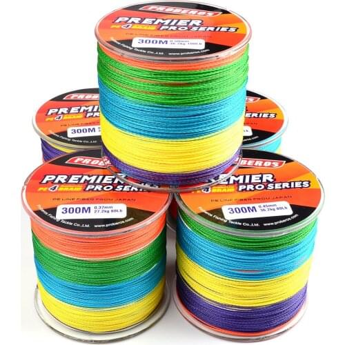 300M Japan Multifilament 100% PE Braided Fishing Line 6LB to 100LB Ocean Boat Rock Braided Fishing Line