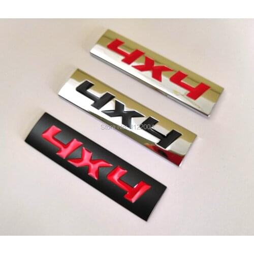 4X4 Back Emblem Badge Trunk Sticker Decal For PEUGEOT CITROEN Renault LADA LIFAN OPEL SAAB SEAT Infiniti