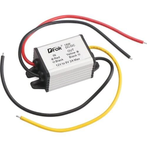 18W Adapter/Regulator DC 12V~22V to 9V 2A Step Down Converter/Power Supply Module DC 9V Driver/Power Adapter