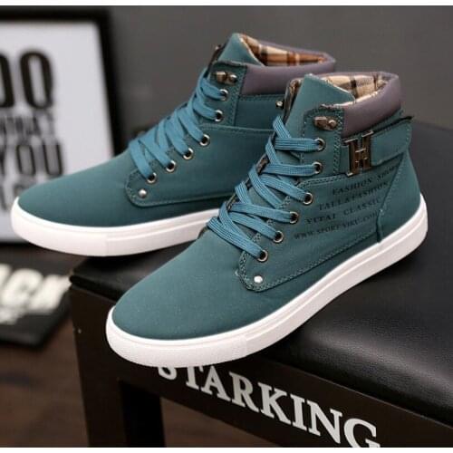 Brand Mens Boots Autumn Winter New Mens Shoes High-top Shoes Retro Casual tie Mens Trend Martin Boots Mens Warm Cotton Shoes