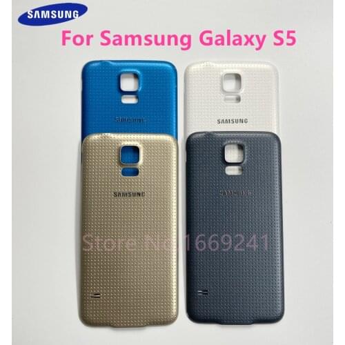 For Samsung Galaxy S5 G900 G900F G900H G900I G900T I9600 Phone Case Battery Back Cover Rear Door Housing Replacement