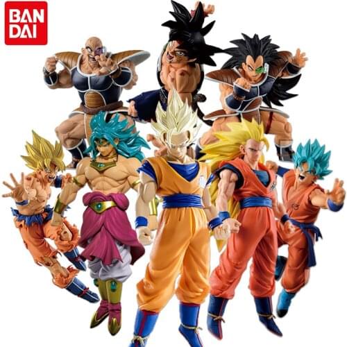 Banpresto Dragon Ball Z Super Saiya Son Goku Cell Broli Vegeta Bulma Nappa Raditz Anime Figure Toys SCulture Big Budoukai 5/6/7