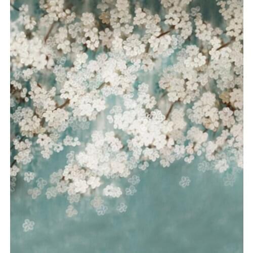 MEHOFOTO Children Photocall Backdrop Baby White Flowers Dream Fantasy Background for Photo Shoots Photocall Photophone