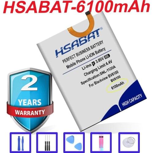HSABAT Top Brand 100% New 6100mAh 457094P Battery for Blackview BV6100 in stock