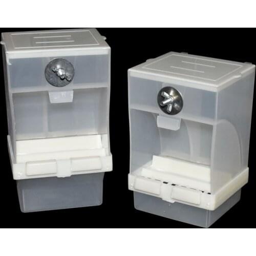 1pcs Pet Bird Prevention Splash Food Container Parrot Hanging Automatic Feeder Bird Feeder Starling Tiger Skin Peony