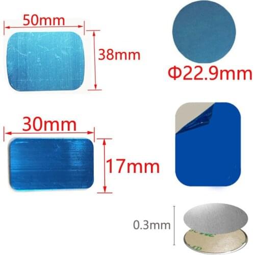 5pcs 30mm 50mm Rectangular Metal Plate disk iron sheet for Magnet Mobile Phone Holder For Magnetic Car Phone Stand 0.3 mm thick