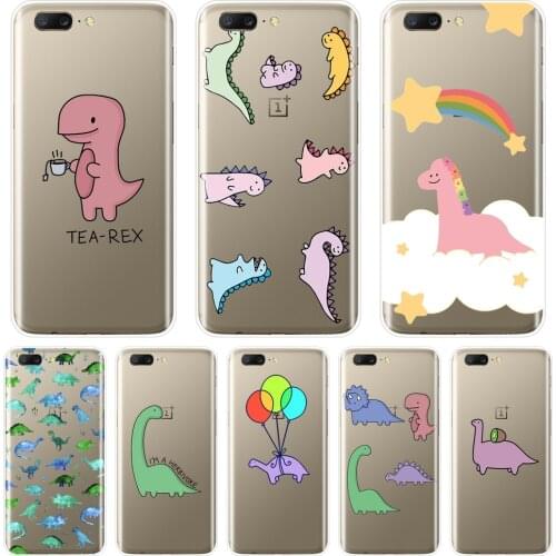 Cute Dinosaur Phone Case For One Plus 7 7 Pro 6 6T 5 5T 3 3T Silicone Soft Back Cover For OnePlus 3 3T 5 5T 6 6T 7 7 Pro Case