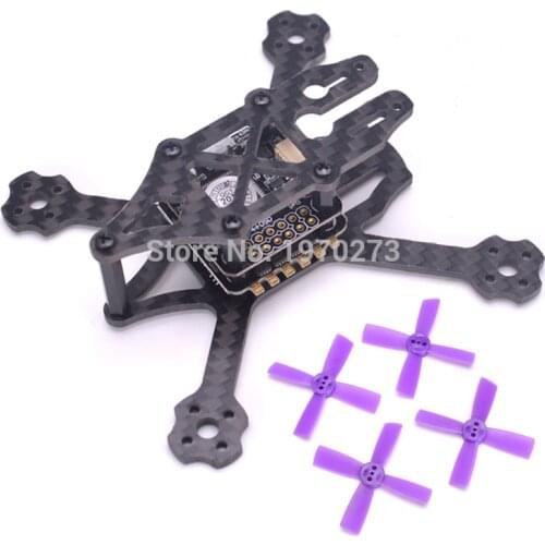 Mini F90 88mm 88 Carbon Fiber Frame Kit with 1935 Propeller For Indoor Interior RC FPV Cross Racing Drone Quadcopter