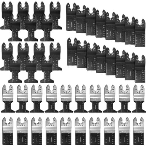 50pcs Saw Blades Set Oscillating Blade Multi Wood Cut Chipboard Tool Cutting Wood Metal Saw Blades for Renovator Power Blades